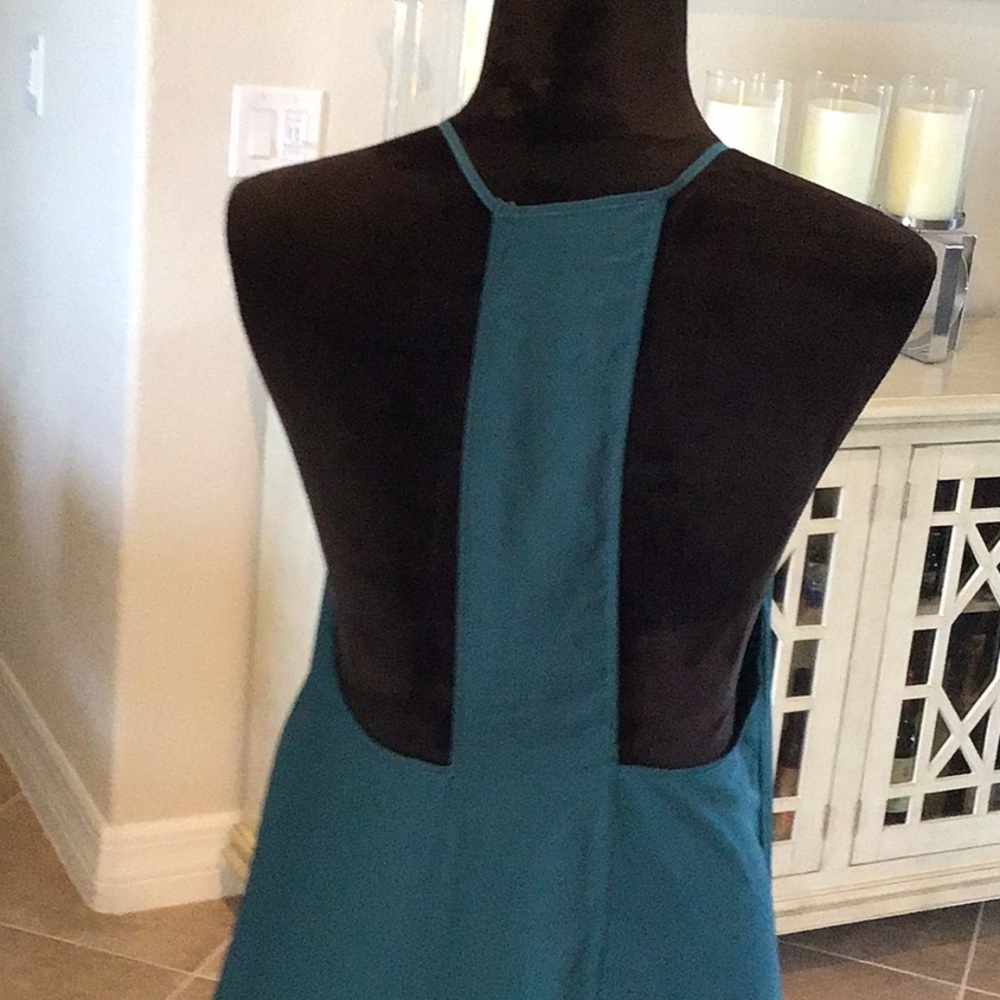 Intimately Free People ruffle bottom racerback minidress, green, size small - Picture 5 of 7